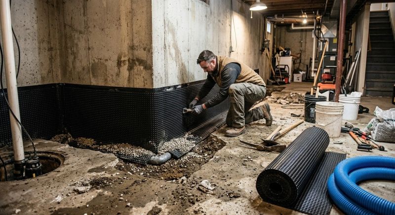 Basement Concrete Installation in Pennsburg, PA