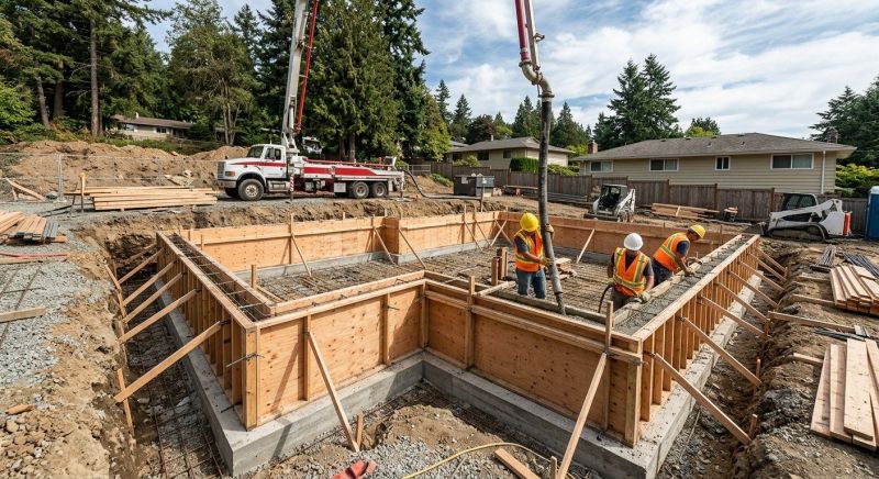 Cement Foundation Installation in Montgomery County, PA