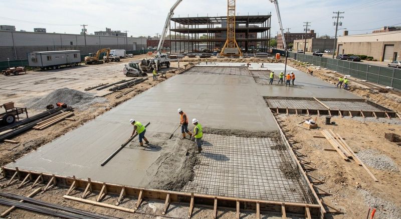 Commercial Slab Construction in Lafayette Hill, PA