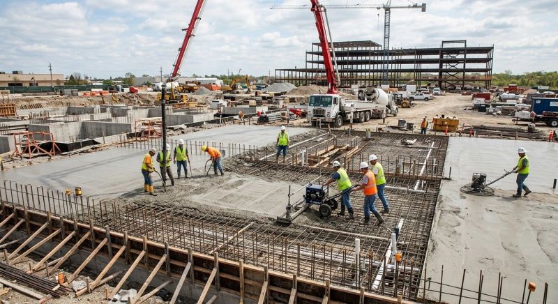 Commercial Slab Installation in Barto, PA
