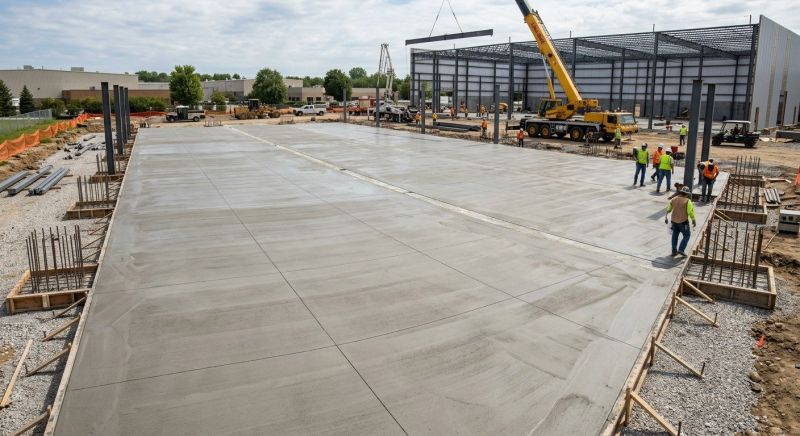 Commercial Slab Installation in Montgomery County, PA
