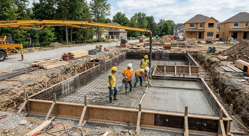 Concrete Foundation Installation in Devon, PA