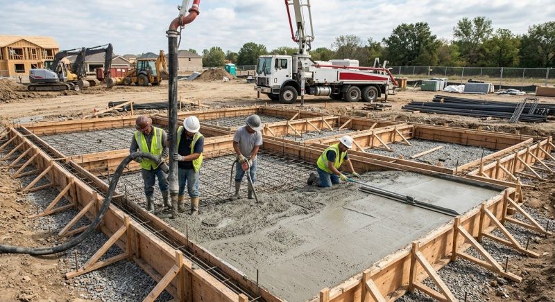 Concrete Foundation Installation in Drexel Hill, PA