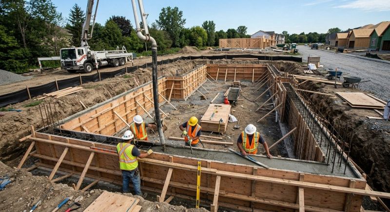 Concrete Foundation Installation in Exton, PA