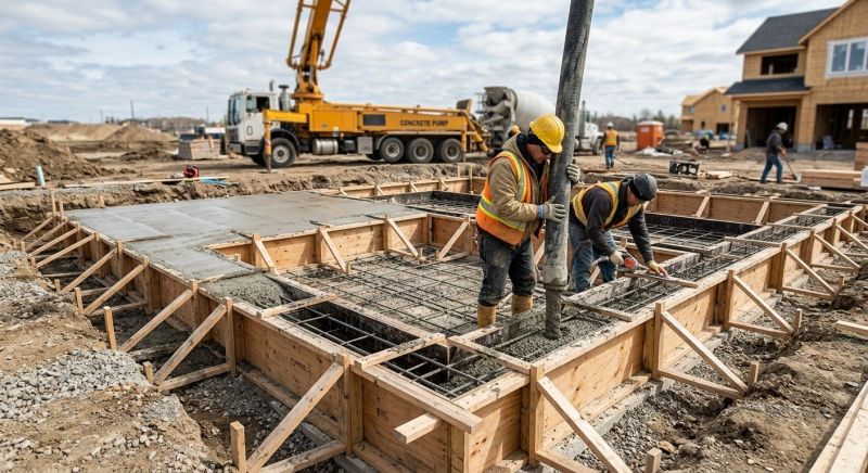 Concrete Foundation Installation in Fort Washington, PA