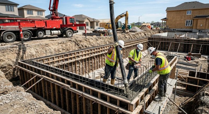 Foundation Wall Pouring in Drexel Hill, PA