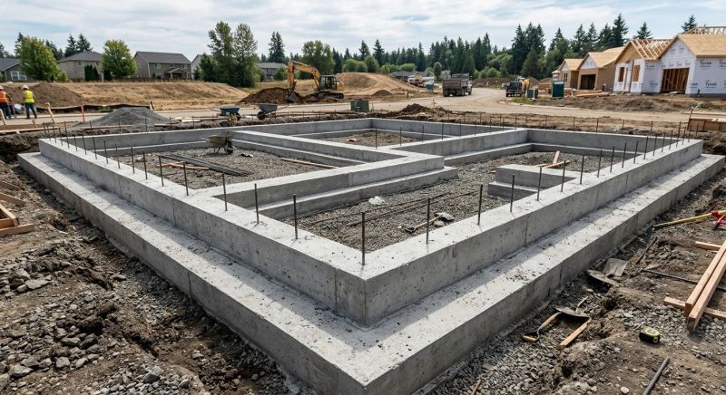 House Footing Construction in Montgomery County, PA