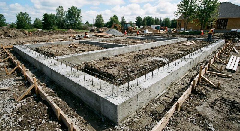 House Footing Construction in Montgomery County, PA