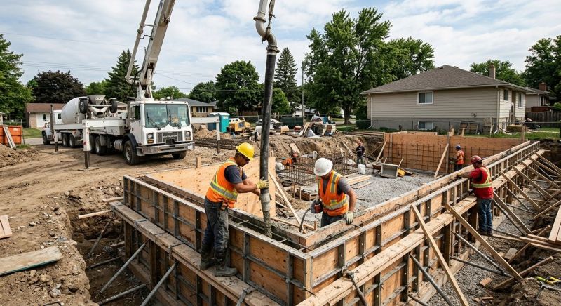 Foundation Wall Pouring in Upper Darby, PA